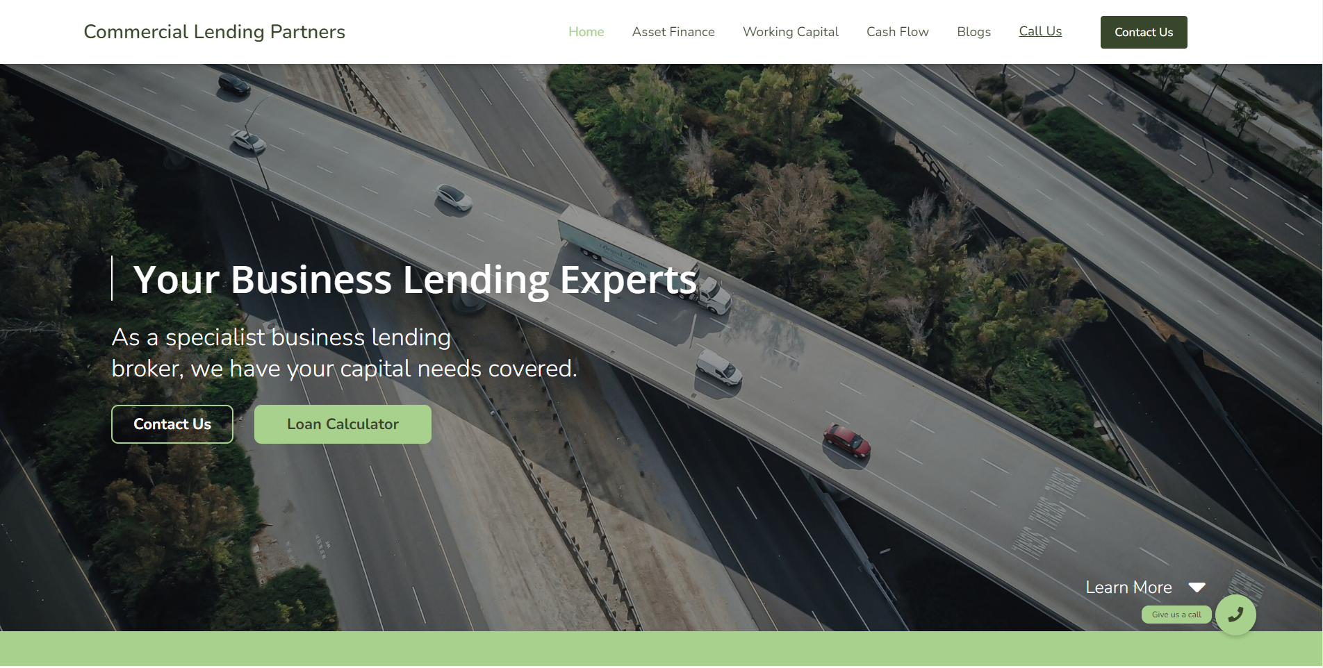 Commercial lending partners Homepage. Website designed and developed by digital refinery
